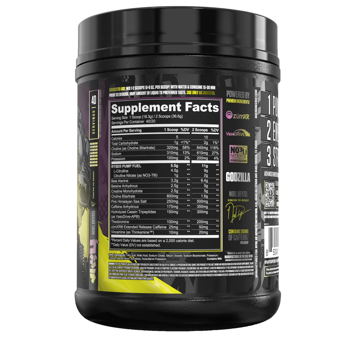 Godzilla Pre Workout California Sports Nutrition