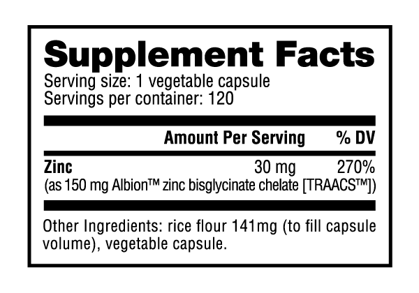 ZINC 30MG